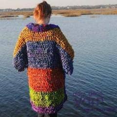 Chi Rainbow Ribbon Jacket Crochet Kit - view 6