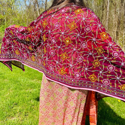 Chiffon Phulkari Scarf - view 3