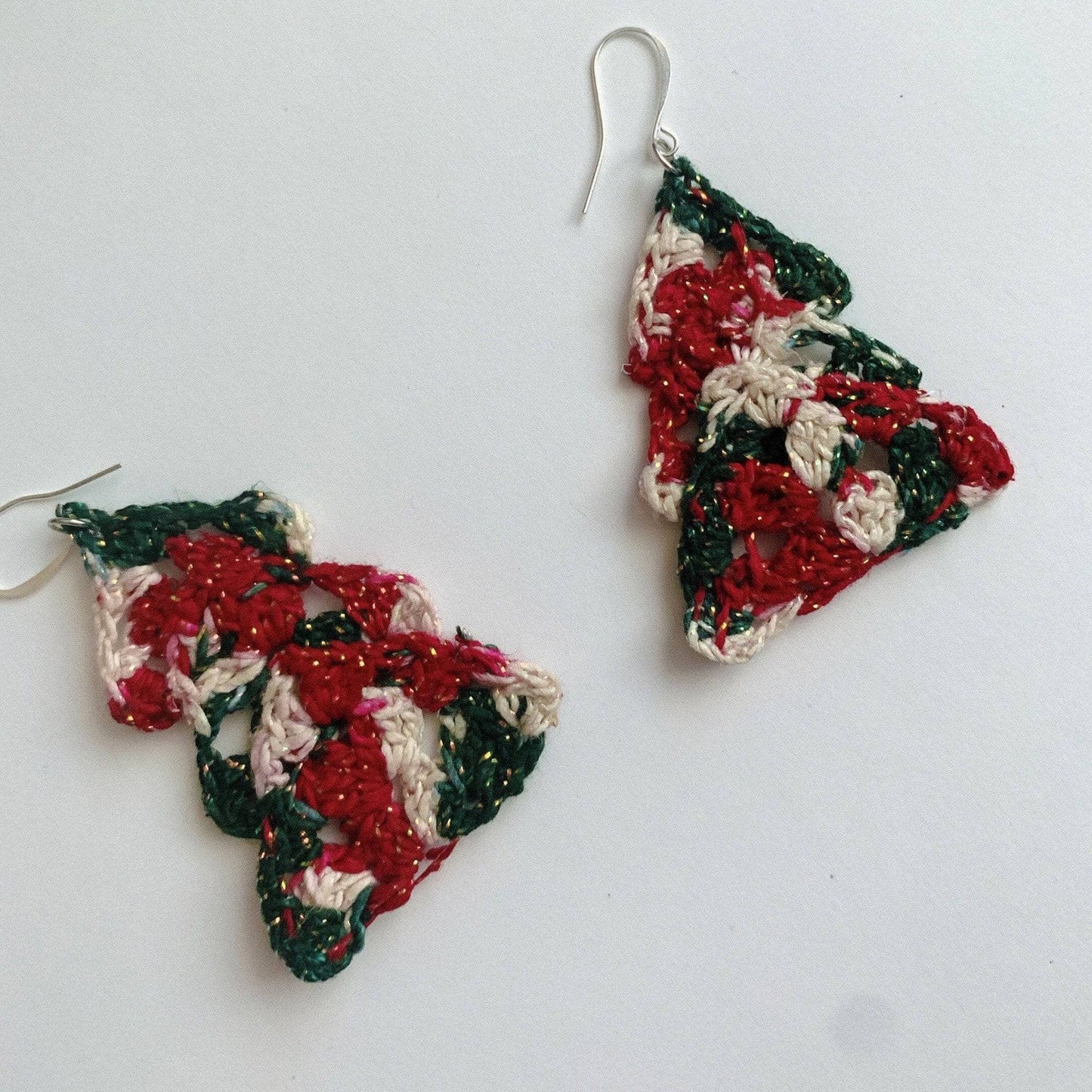 Christmas Tree Earrings Crochet Pattern - view 2