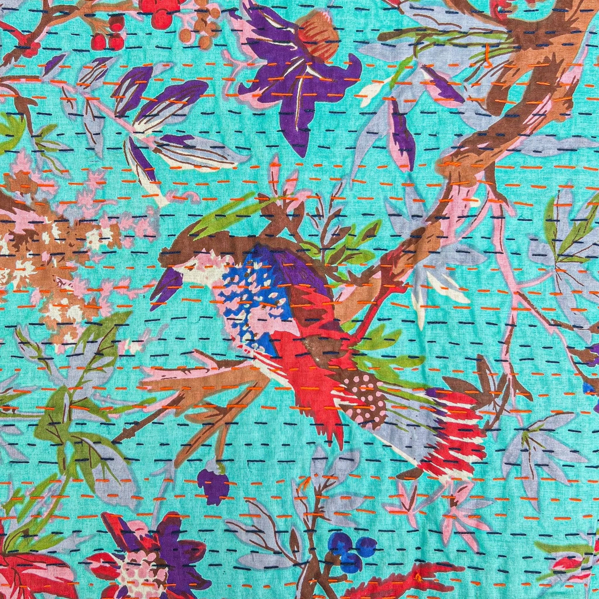 Handmade Kantha Quilt Blanket - view 12