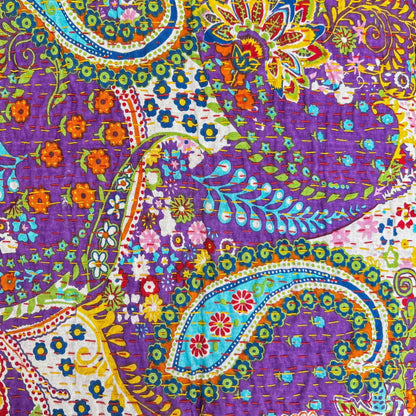 Handmade Kantha Quilt Blanket - view 13
