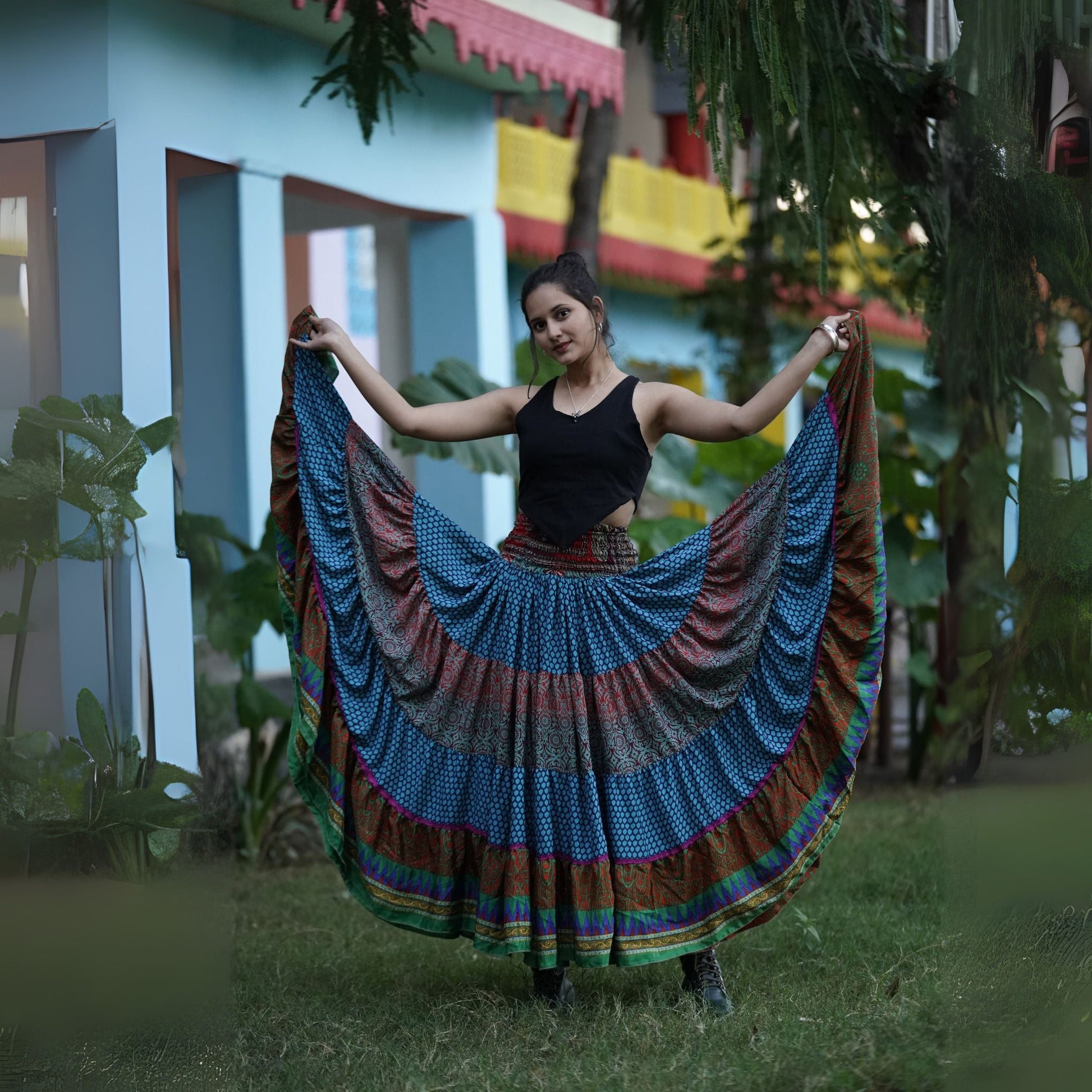 Limited Edition: Woodstock Dreams Fiesta Sunset Skirt - view 5