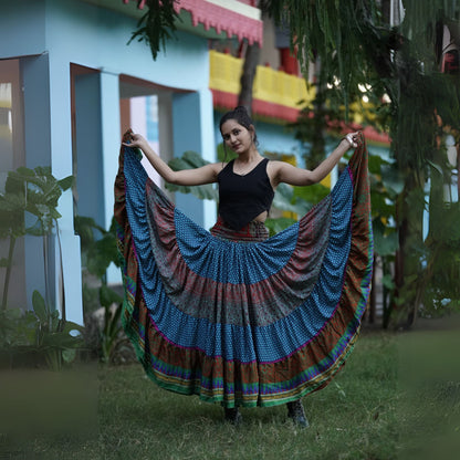 Limited Edition: Woodstock Dreams Fiesta Sunset Skirt - view 5