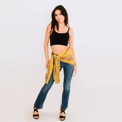 The Original Medley Scarf – Made from Recycled Sari Silk - view 13