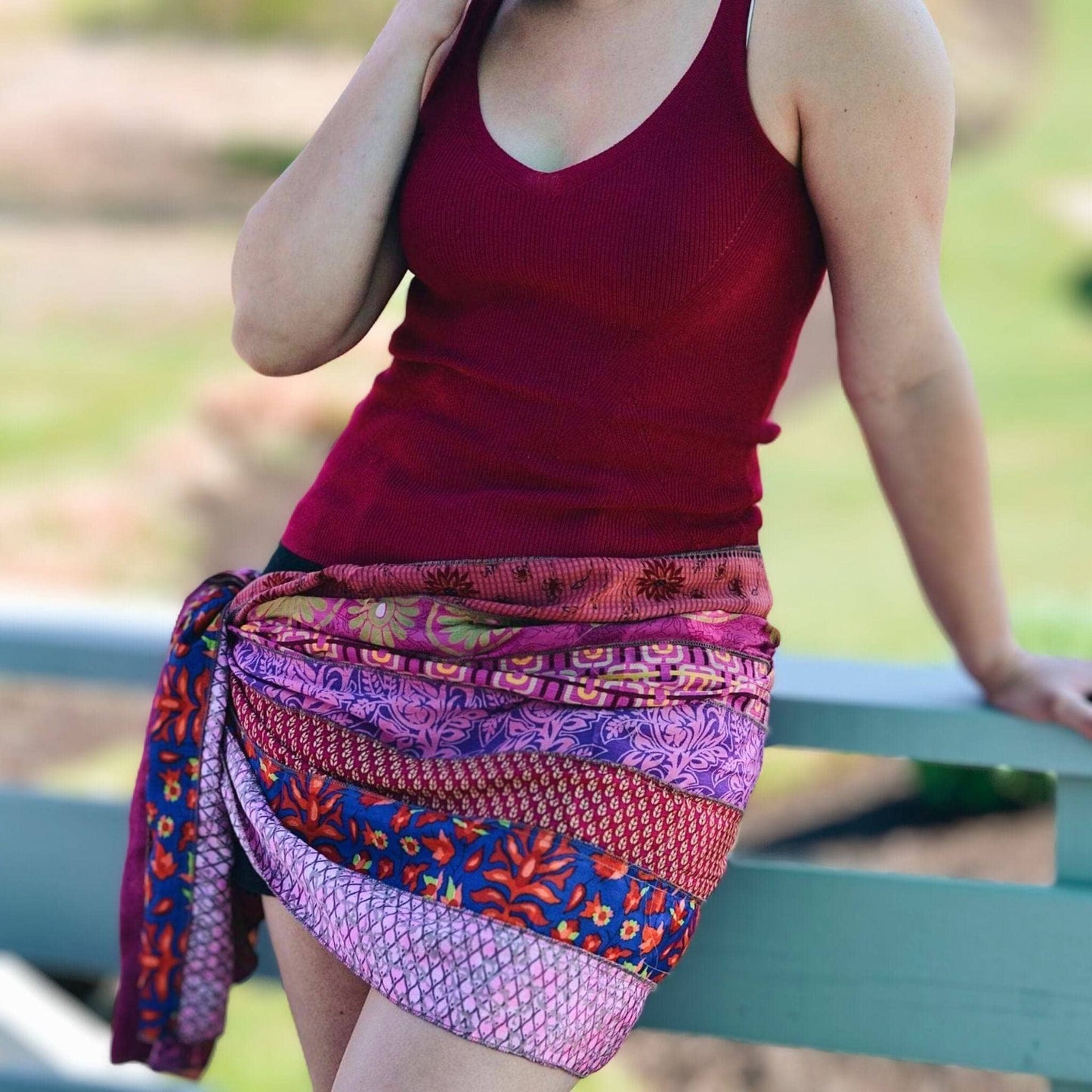 The Original Medley Scarf – Made from Recycled Sari Silk - view 16