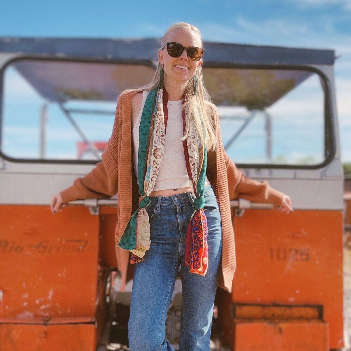 The Original Medley Scarf – Made from Recycled Sari Silk - view 20