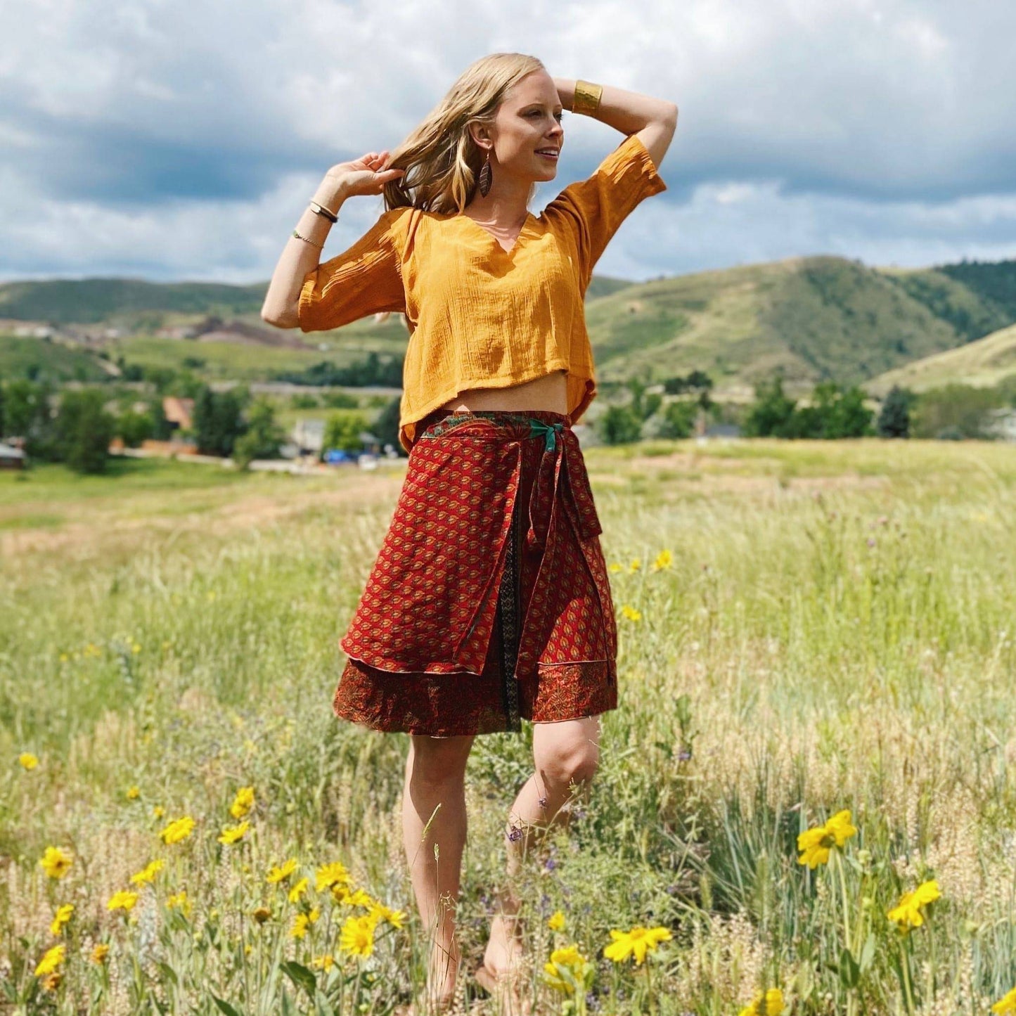 Made With Love: The Original Sari Wrap Skirt - view 33
