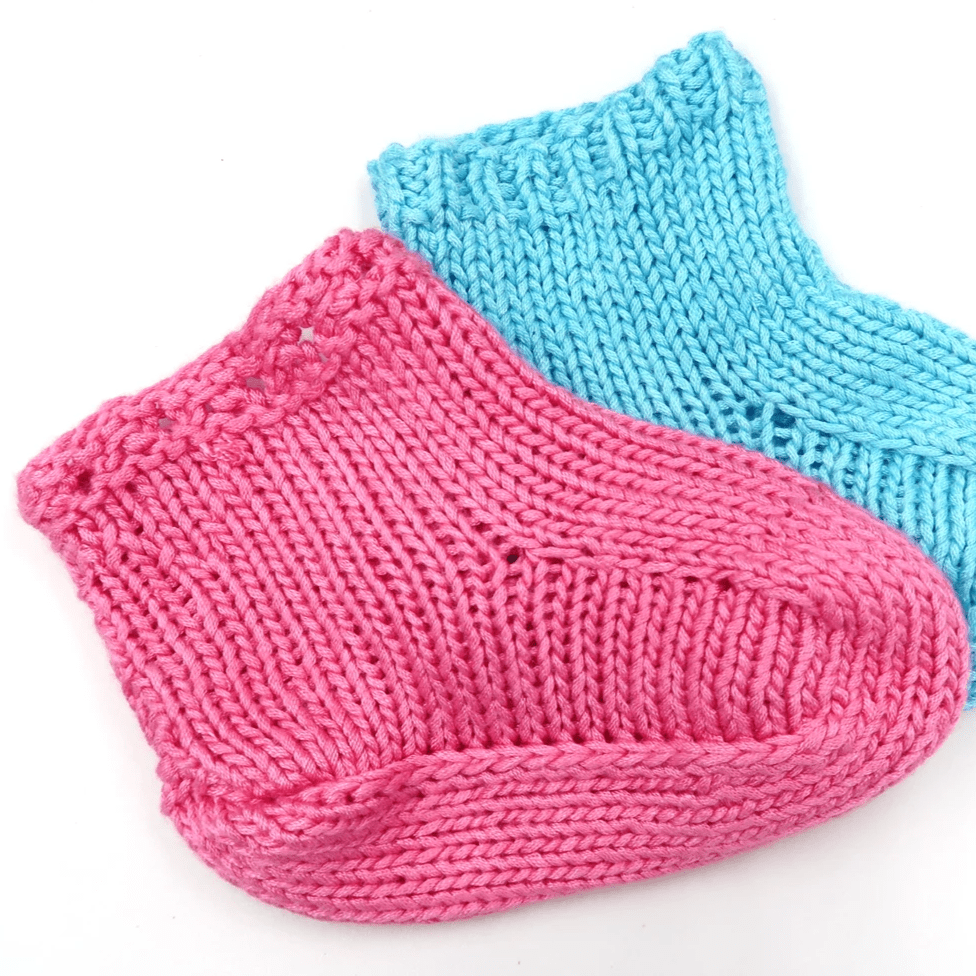 Cotton Candy Baby Booties Knitting Kit - view 4