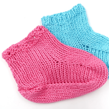 Cotton Candy Baby Booties Knitting Kit - view 4