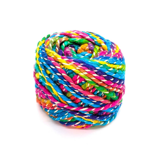 Fancy Twist Worsted Weight Recycled Silk Yarn
