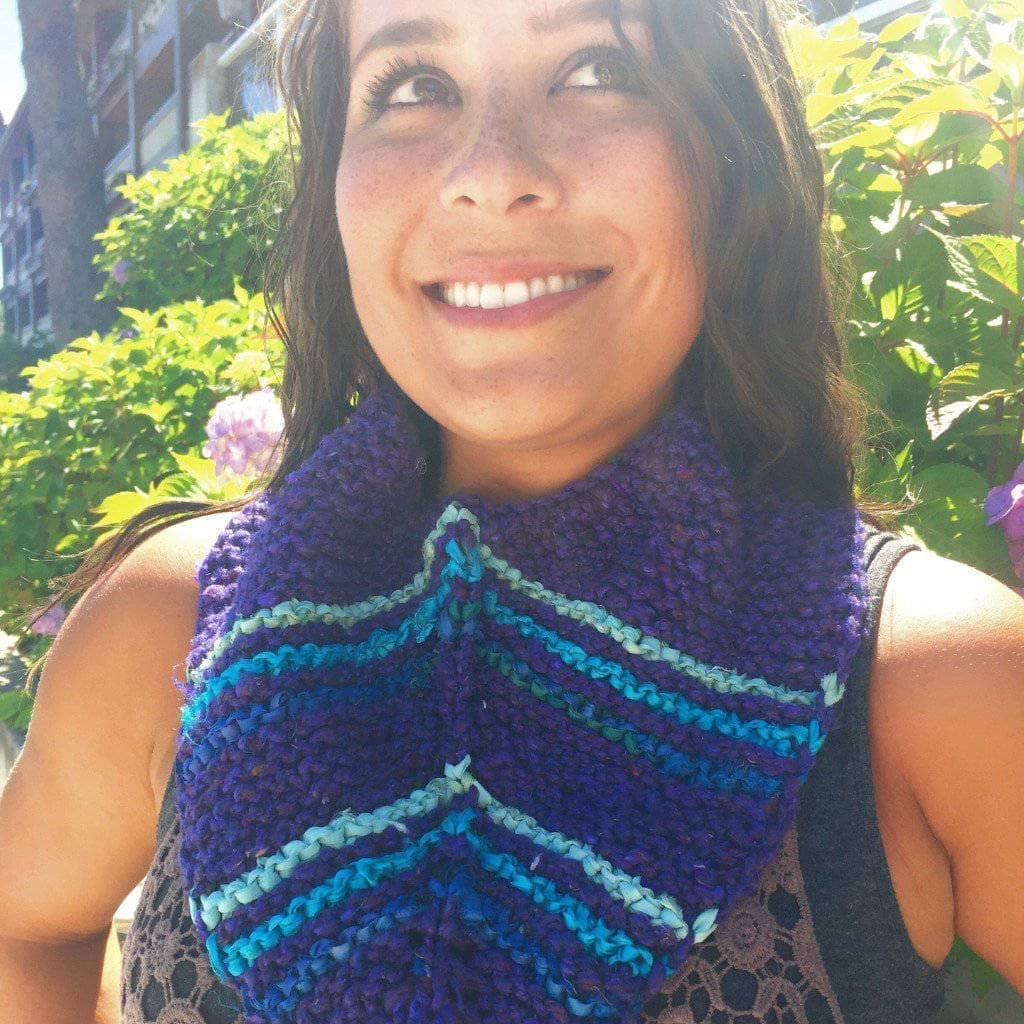 Handkerchief Cowl Knitting Pattern