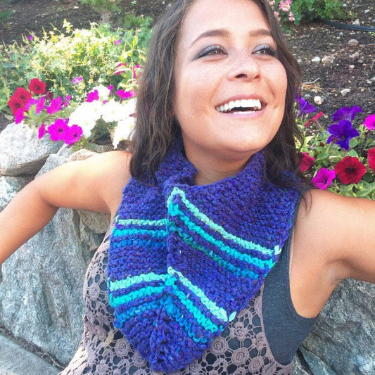Handkerchief Cowl Knitting Pattern - view 2