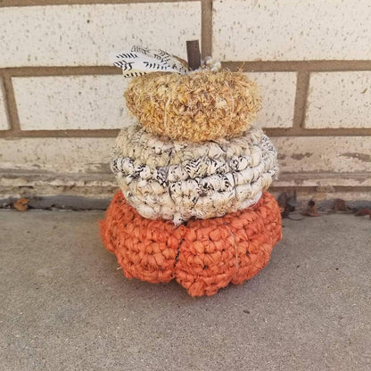 Stacked Textured Pumpkins Crochet Pattern (Easy) – Fall Home Decor - view 2