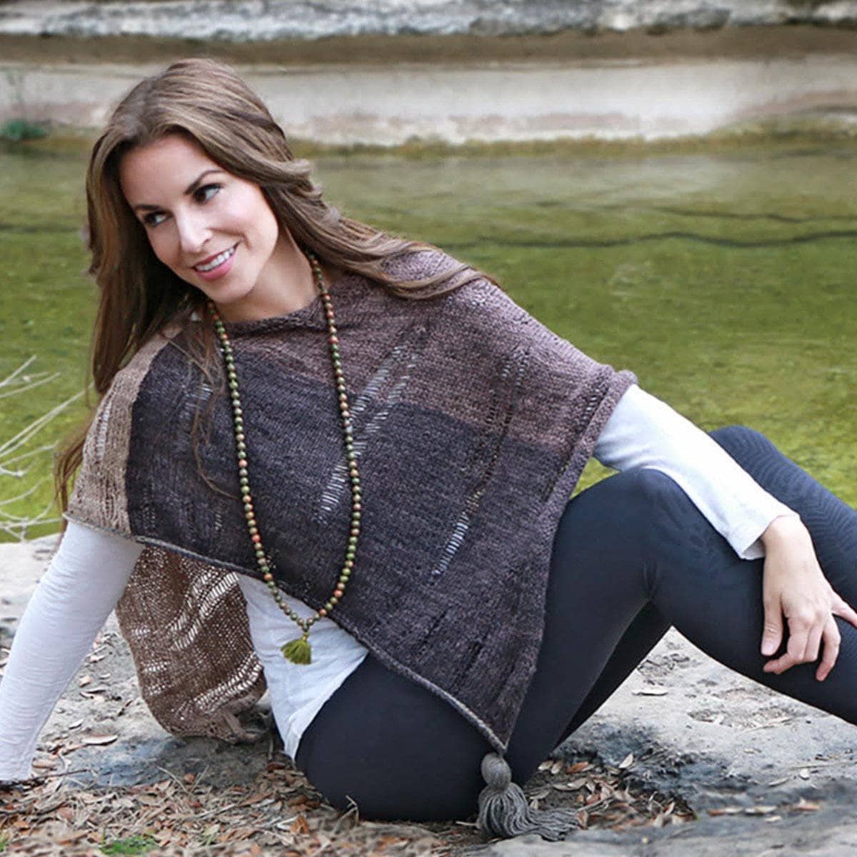 Drop it Like it's Hot Poncho Knitting Kit - view 2