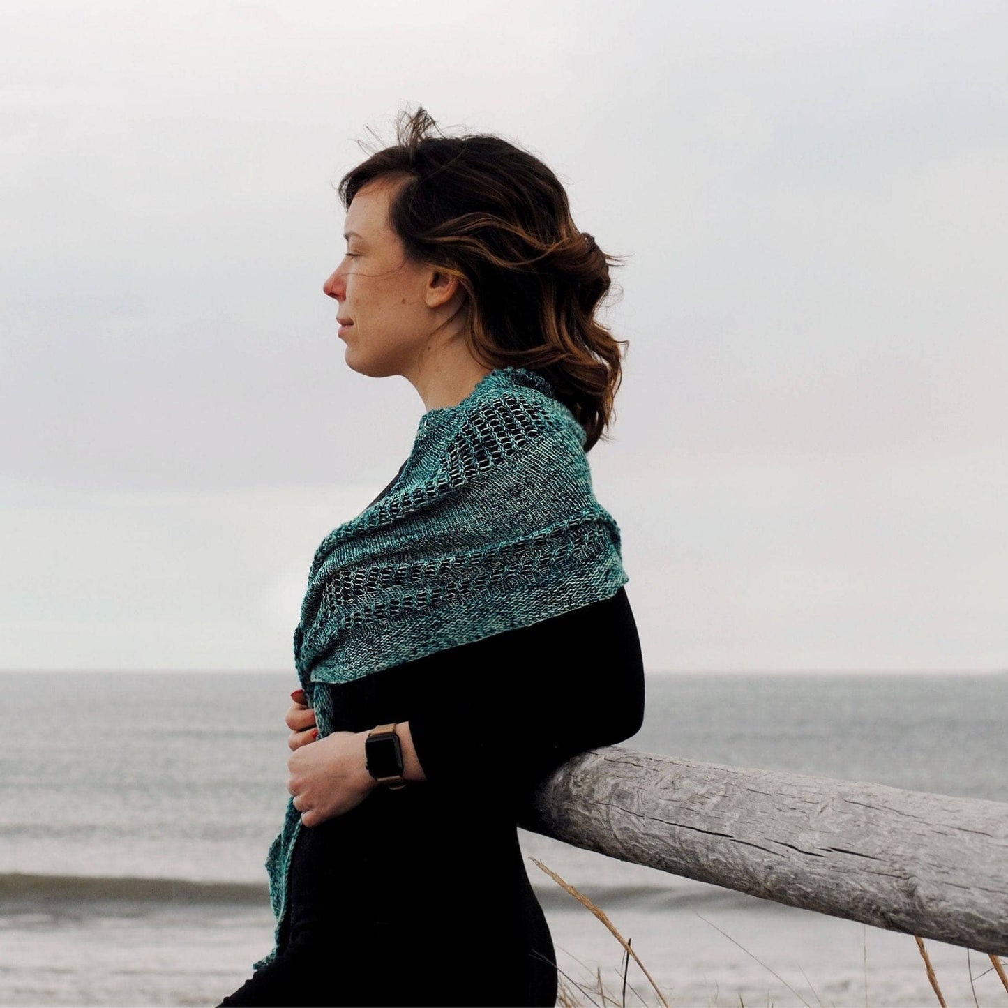 Emerald Bay Shawl Knit Pattern - view 2