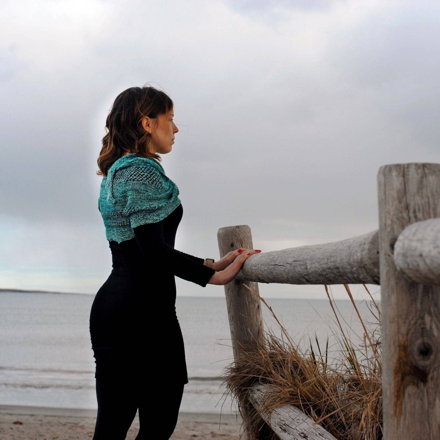 Emerald Bay Shawl Knit Pattern - view 3