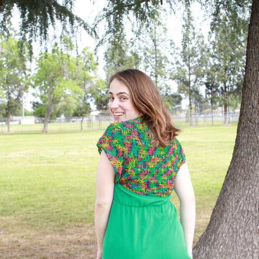 Emerald Pools Bolero Jacket Crochet Kit - view 2
