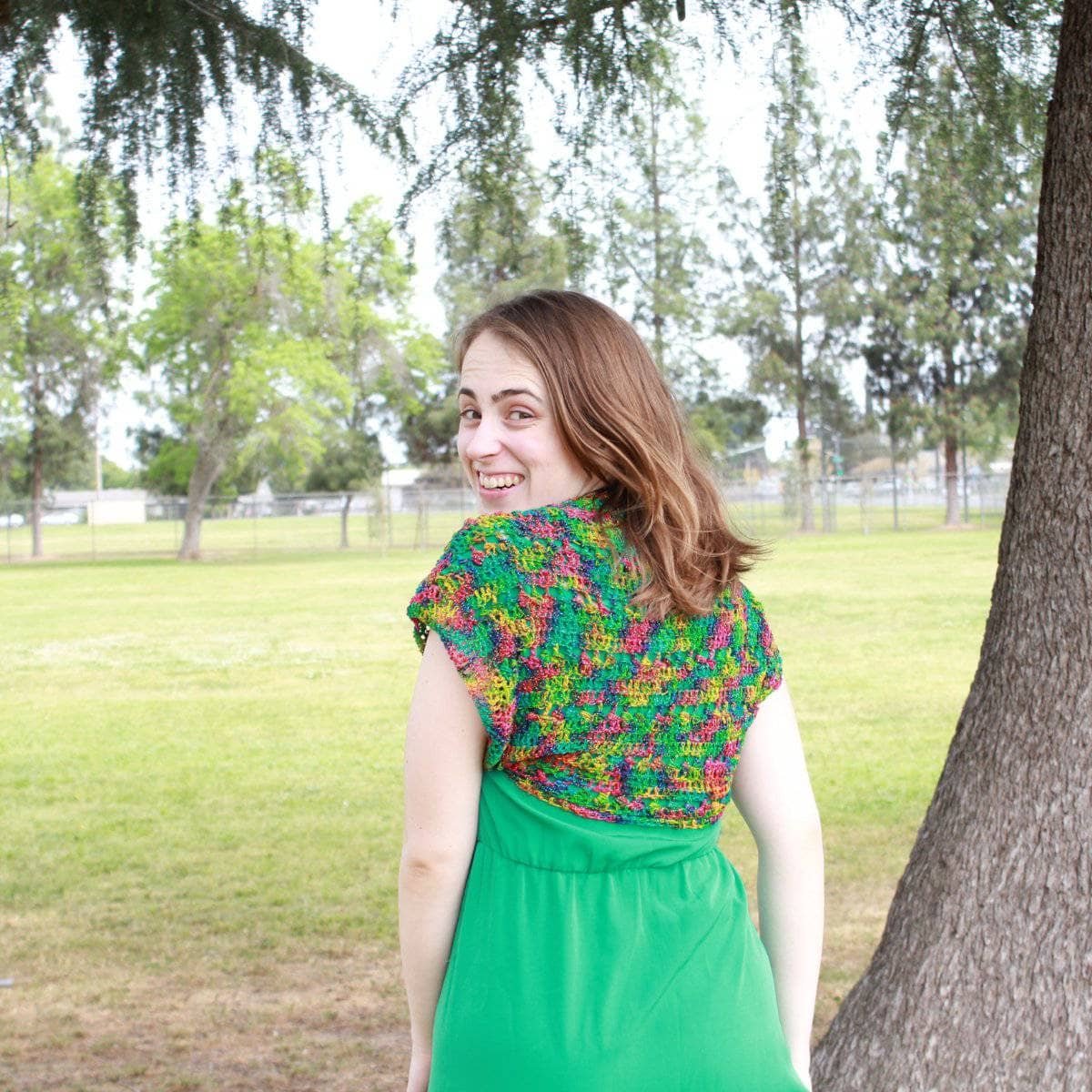 Emerald Pools Bolero Jacket Crochet Pattern - view 3