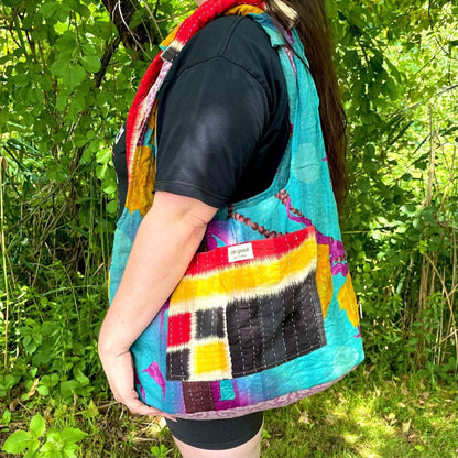 Exotic Voyage Oversized Kantha Bag - view 3