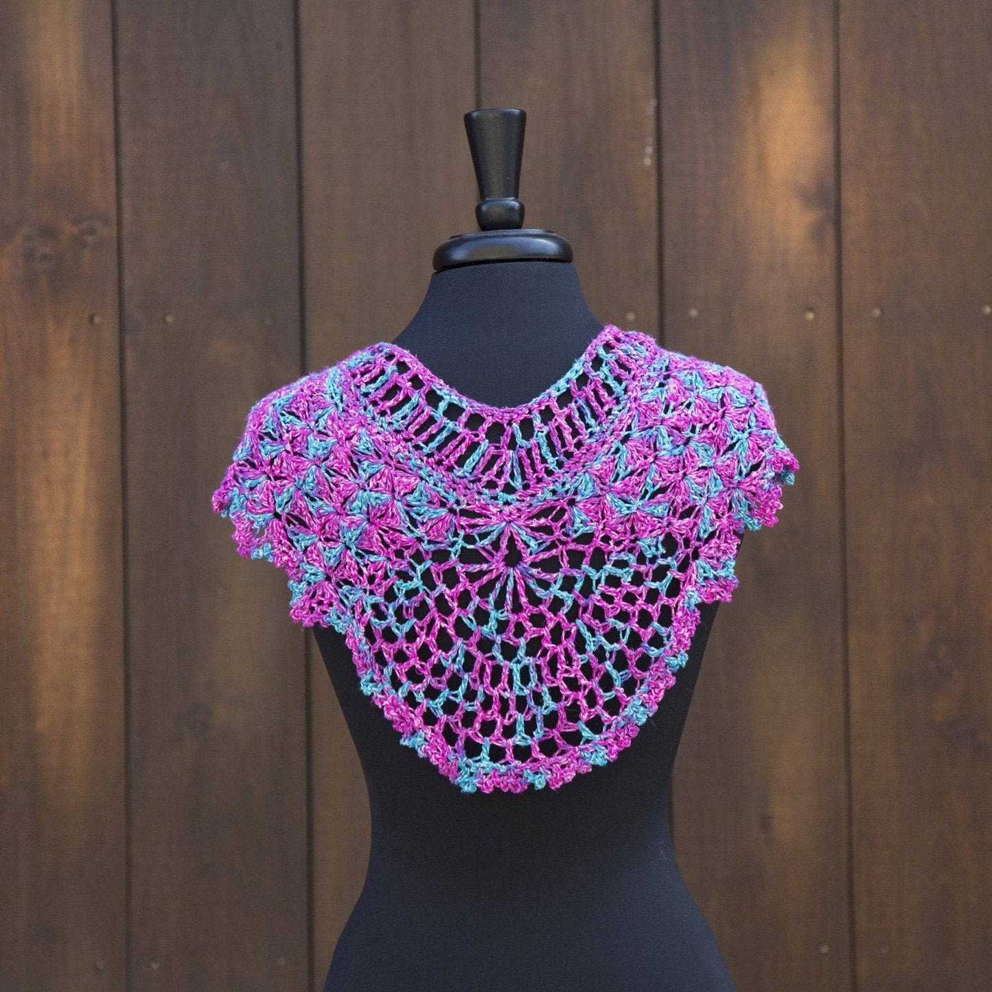 Fan Shell Shawlette Knit and Crochet Pattern - view 4