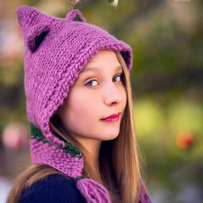 Forest Friends Wool Hat Pattern - view 2