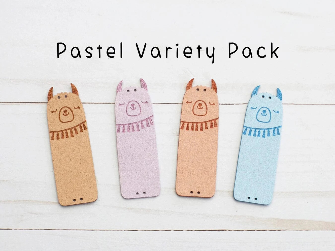 Llama Fold Over Tags – Pack of 4 - view 2