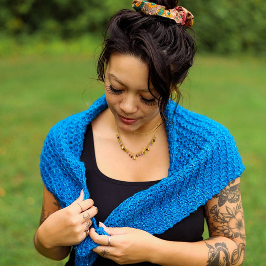 French Hen Shawl Knitting Pattern - view 2
