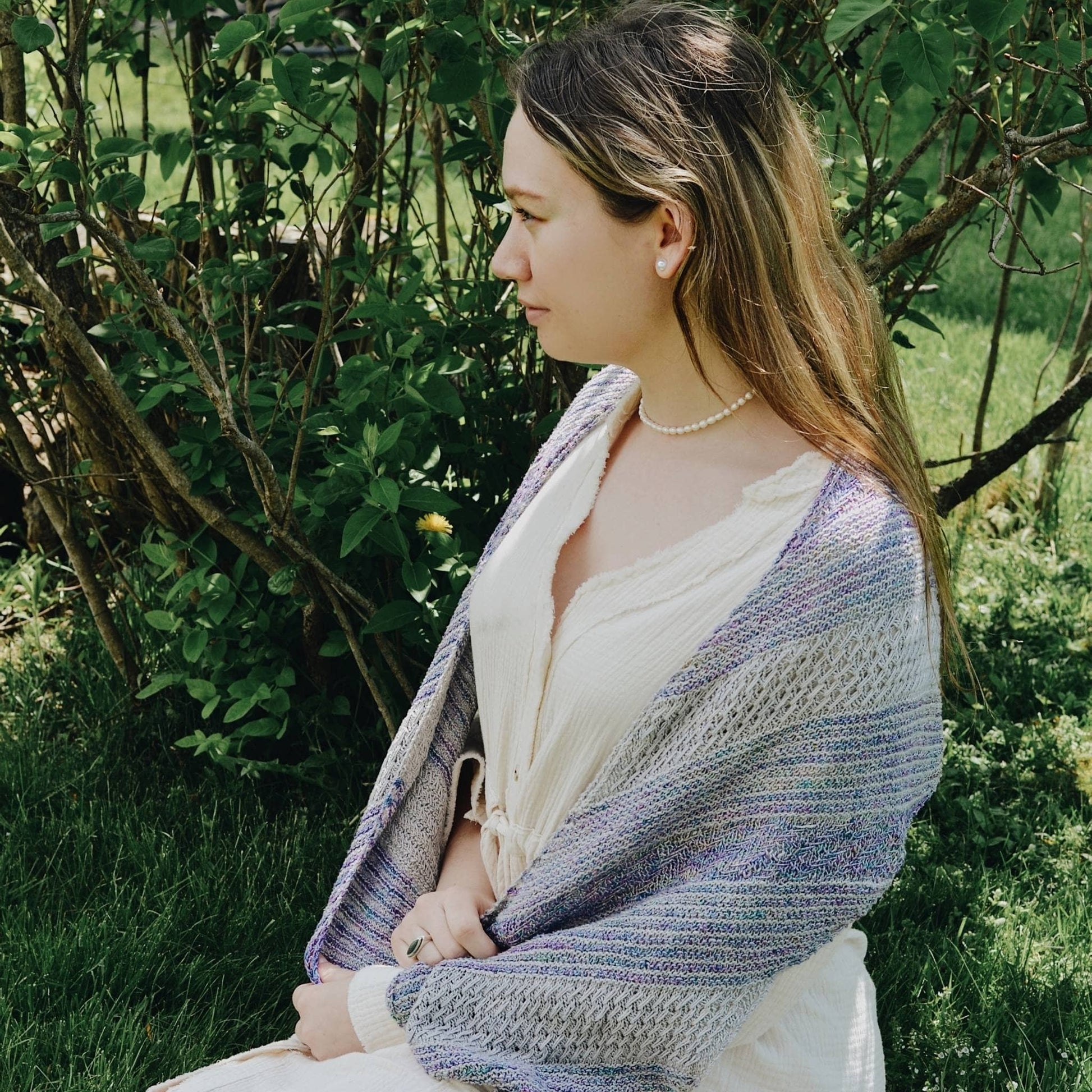 Frosted Forest Wrap Knitting Pattern - view 2