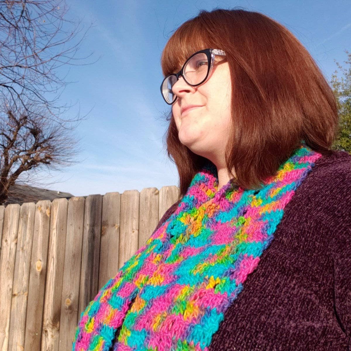 Graduating Diamonds Crochet Scarf Kit - view 2