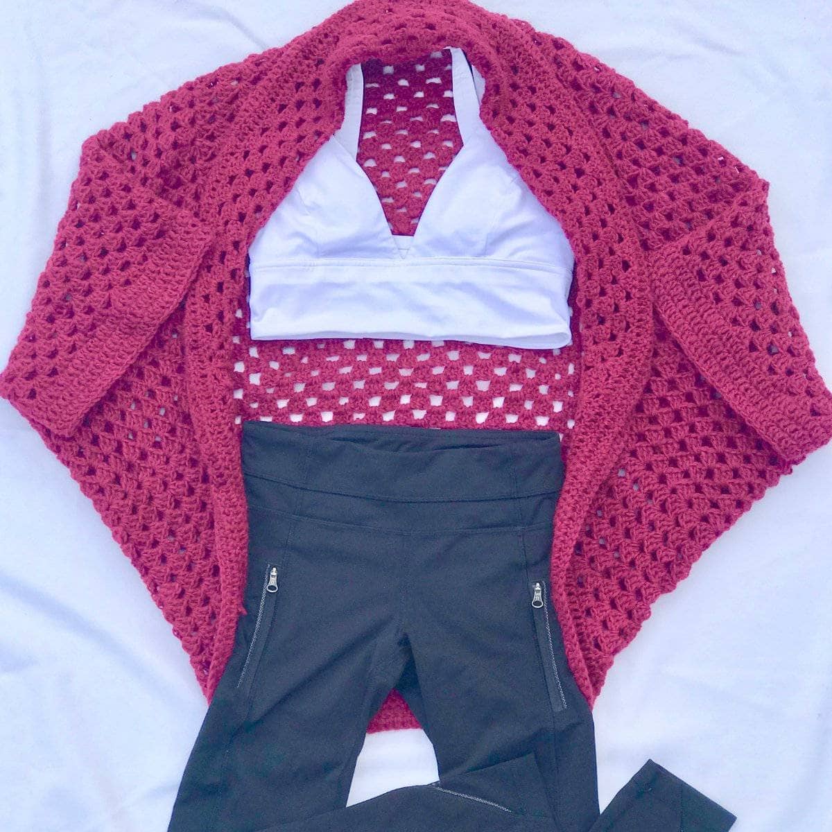 Granny Square Cardi Crochet Pattern - view 3