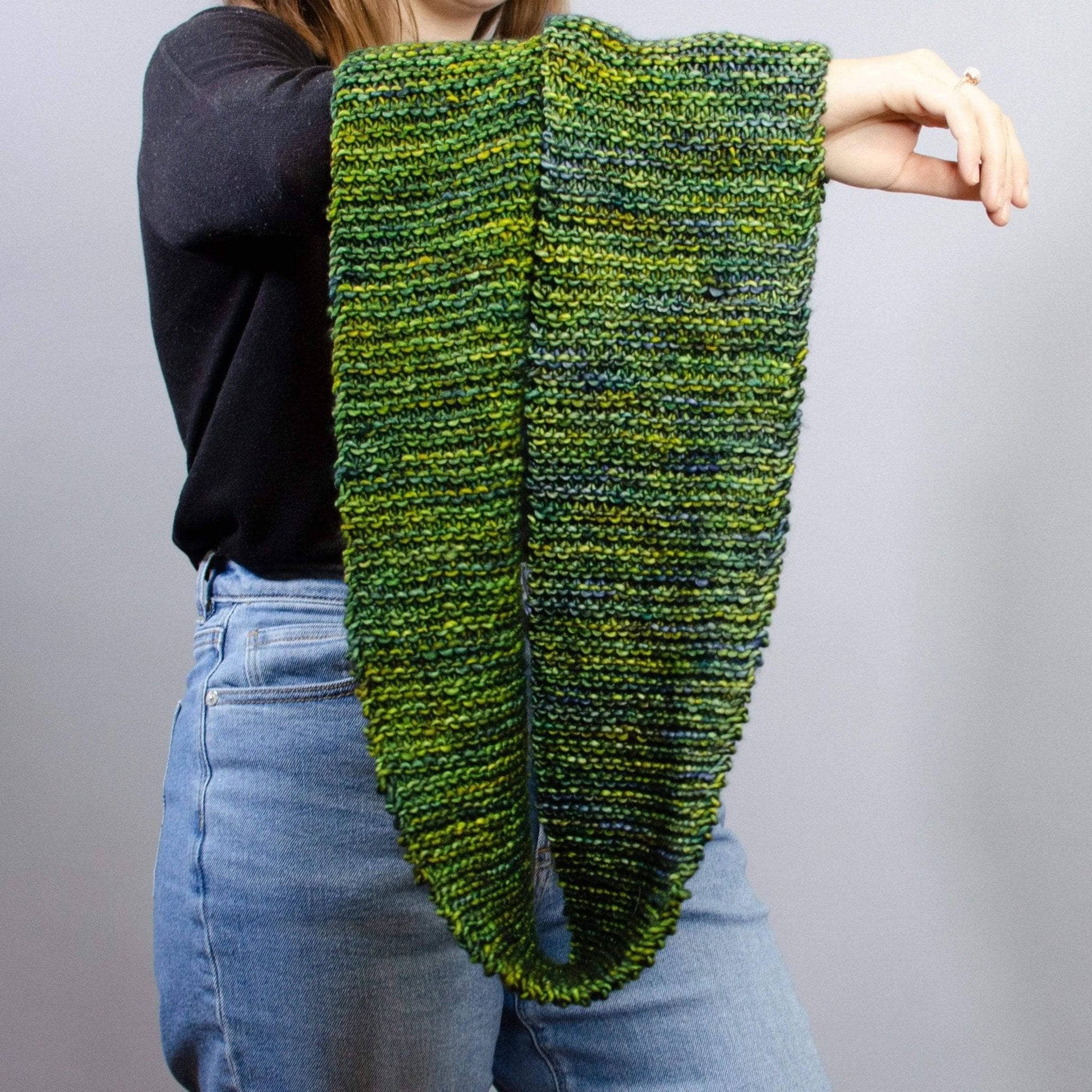 Green Goddess Infinity Scarf Knit Kit - view 2
