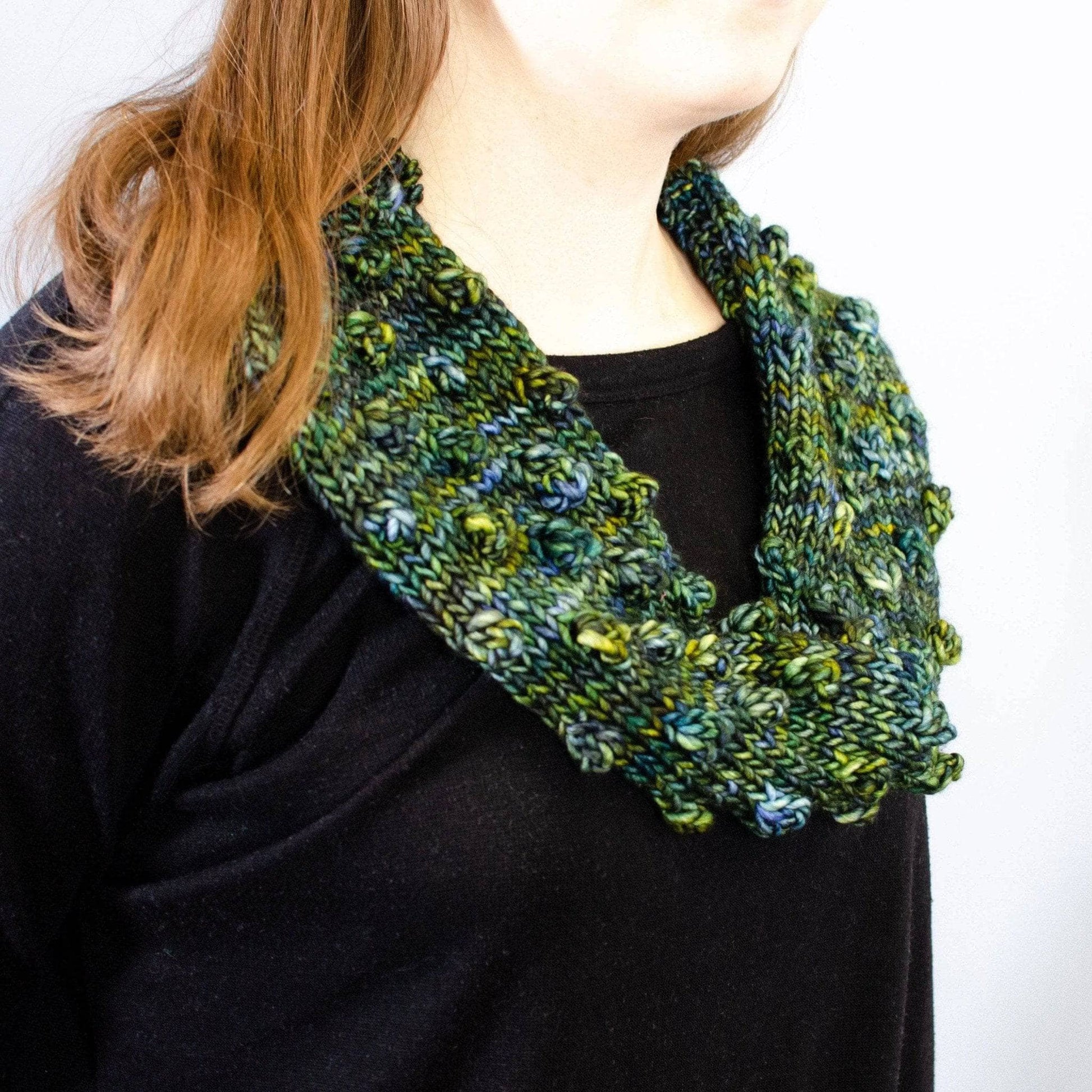 Green Goddess Infinity Scarf Knit Kit - view 4