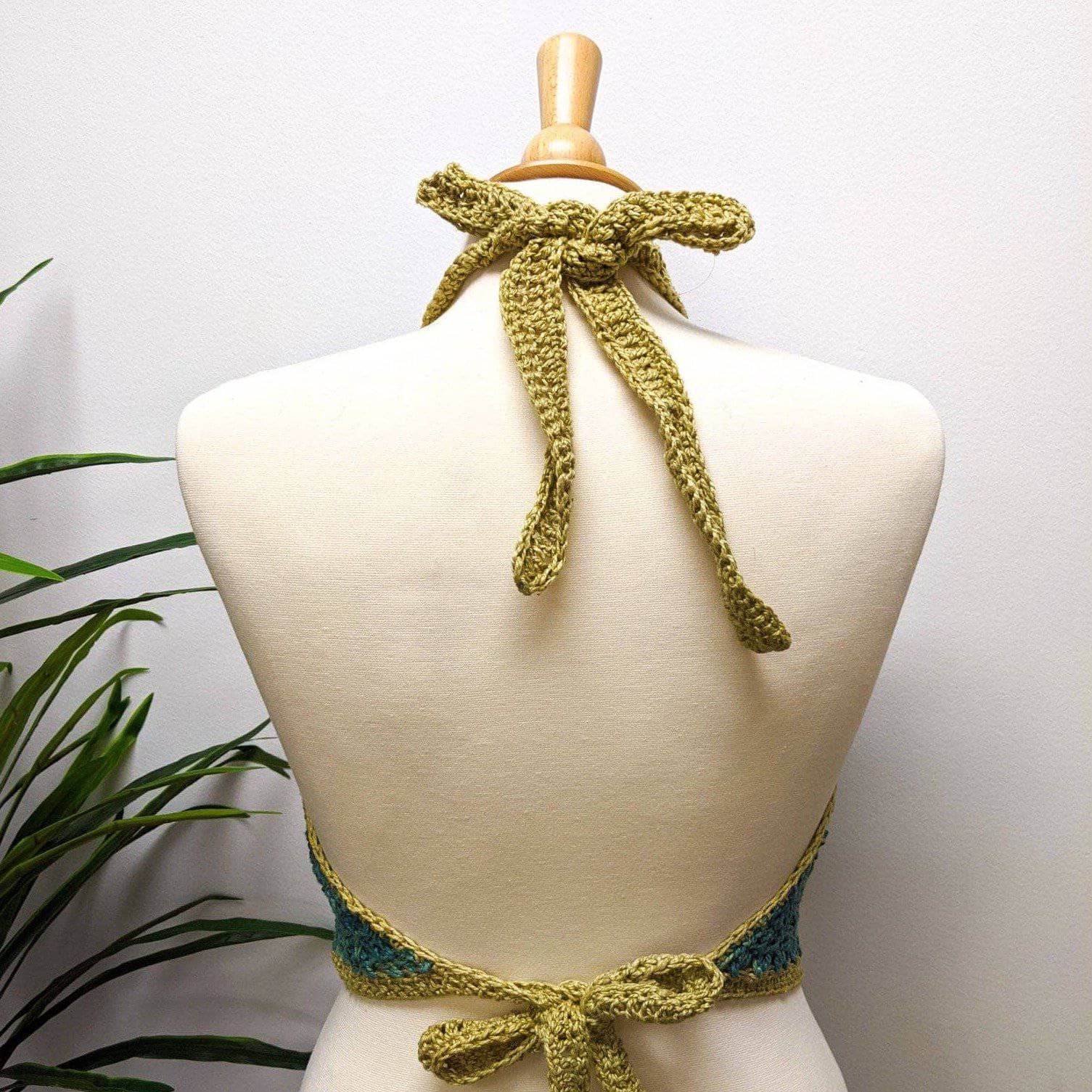 Halter Top Bralette Crochet Pattern - view 3