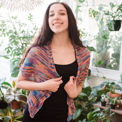 Hand Beaded Silk Shawl Knit Pattern - view 2