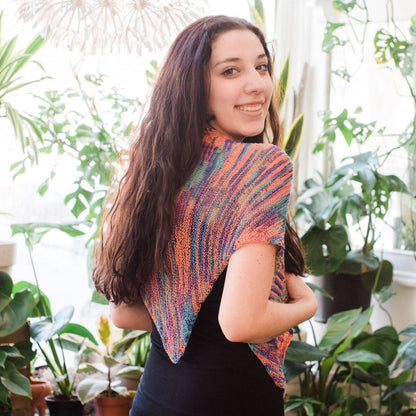 Hand Beaded Silk Shawl Knit Pattern - view 3