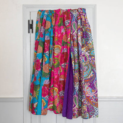 Handmade Kantha Quilt Blanket - view 5
