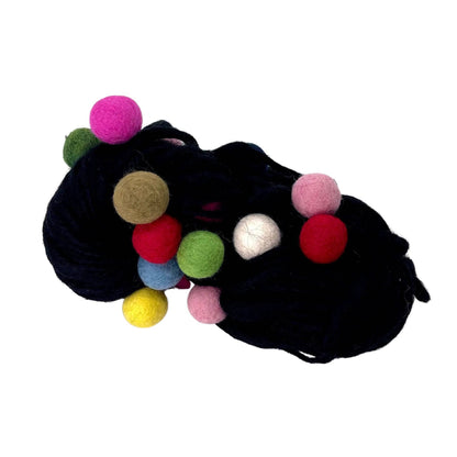 Handmade Thick and Thin Wool Felt Ball Yarn - view 6
