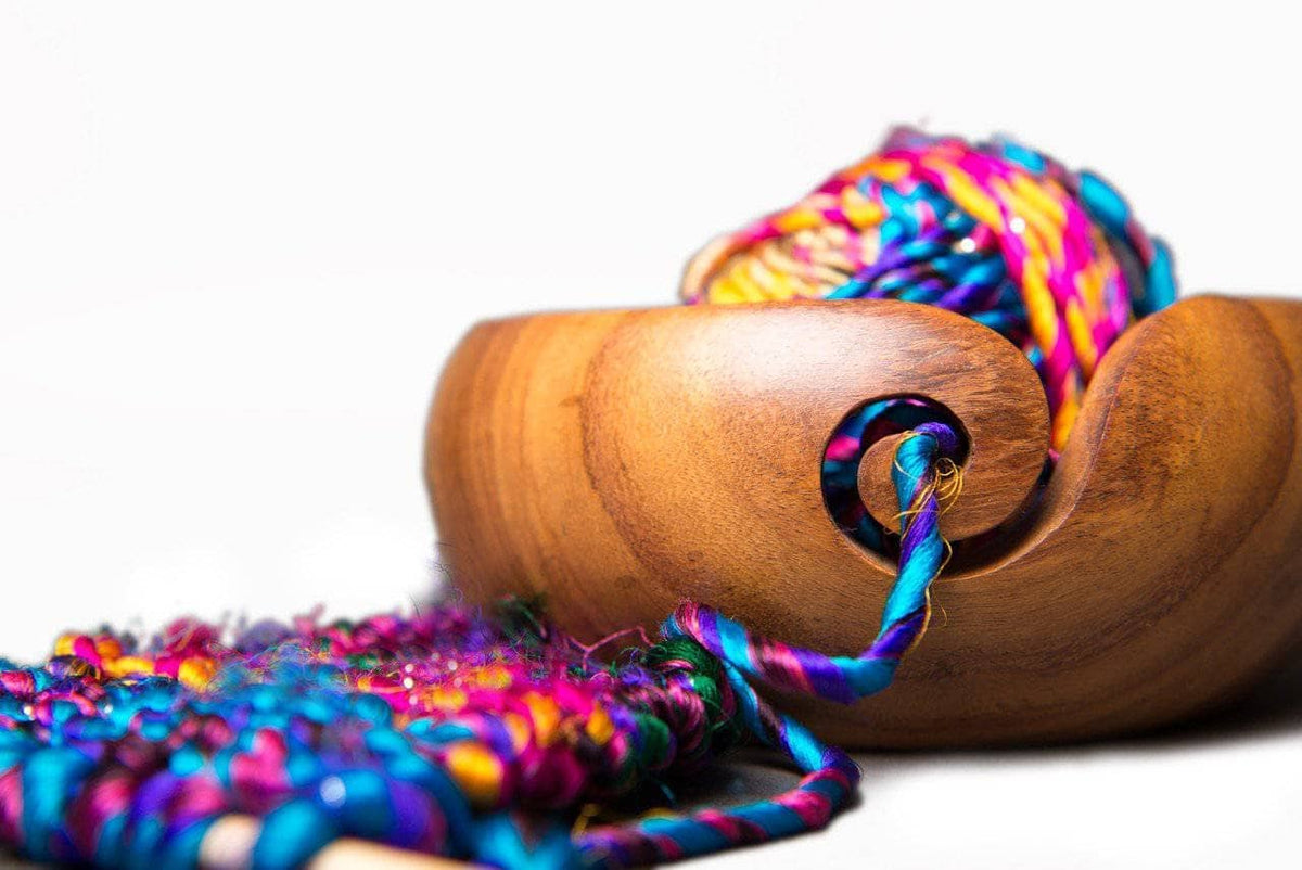 Handmade Wooden Yarn Bowl - view 3