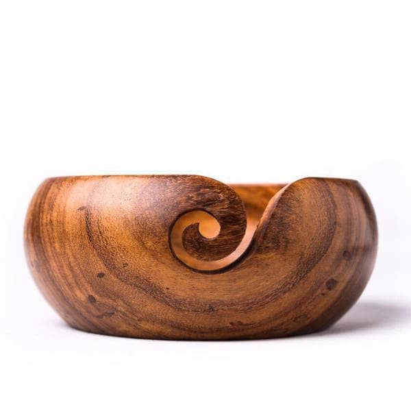 Handmade Wooden Yarn Bowl - view 2
