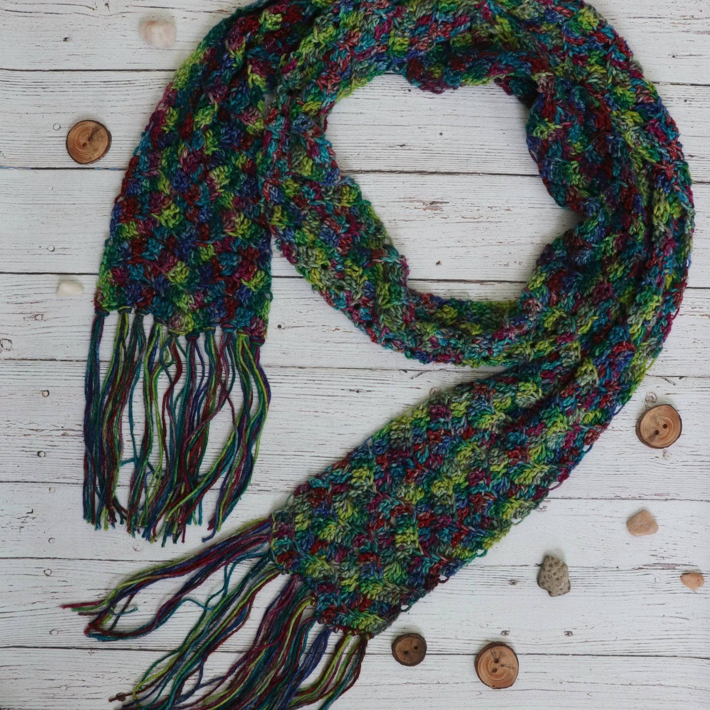 Headlands Crochet Scarf Pattern - view 3