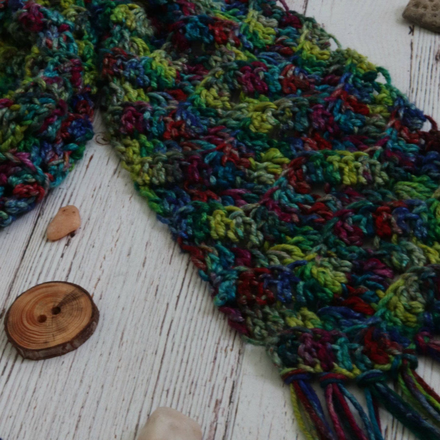 Headlands Crochet Scarf Pattern - view 4