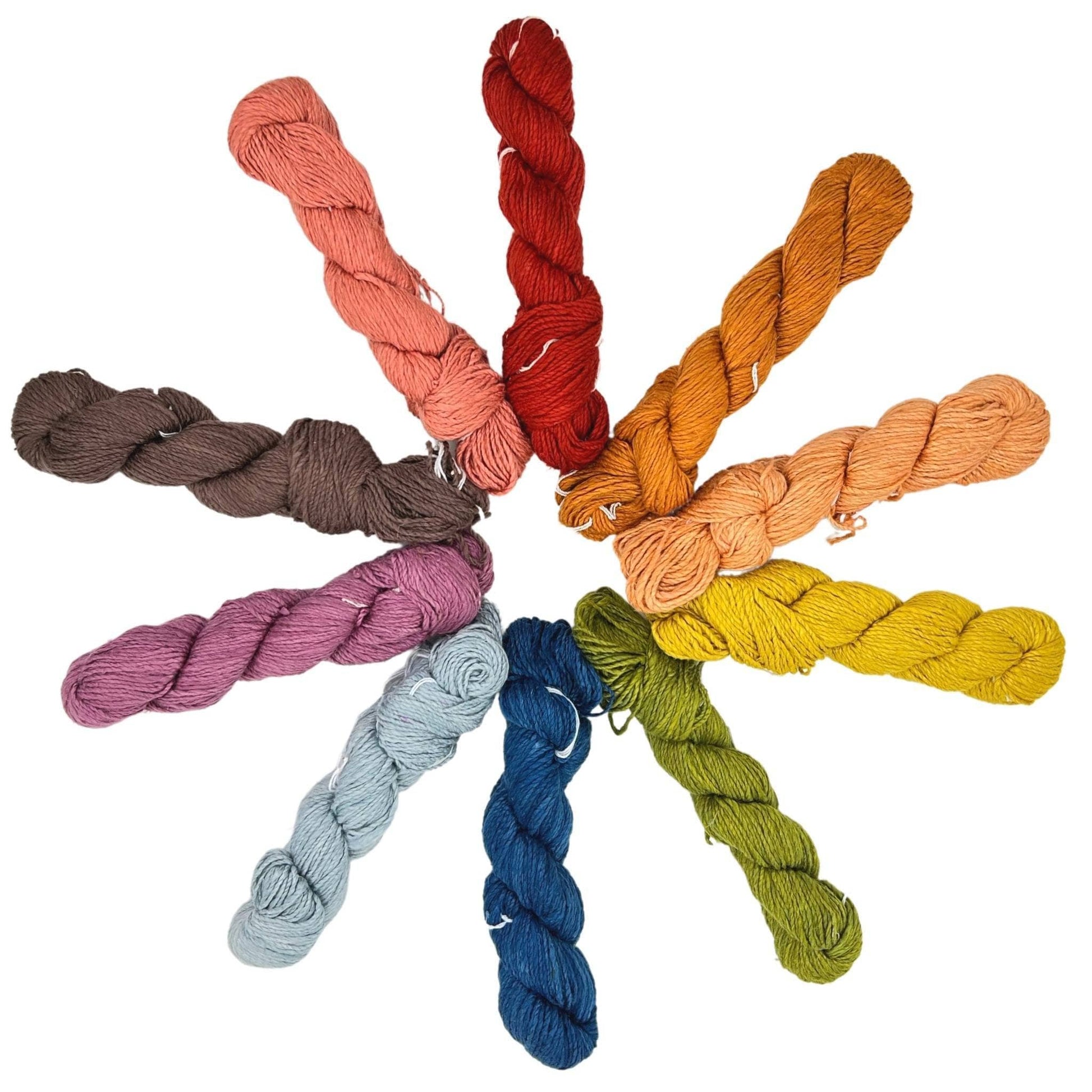 Herbal Dyed Rainbow Shawl — Knit & Crochet Kit - view 6
