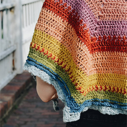 Herbal Dyed Rainbow Shawl — Knit & Crochet Kit - view 5