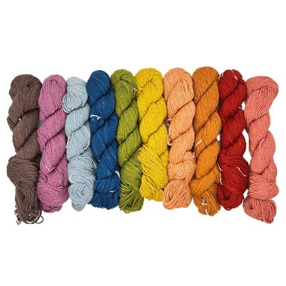 Herbal Dyed Rainbow Shawl — Knit & Crochet Kit - view 7