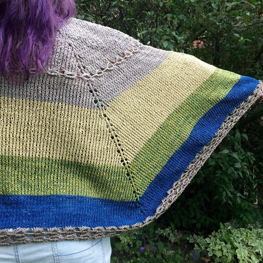 Herbal Sunrise Shawl Knit Pattern - view 3