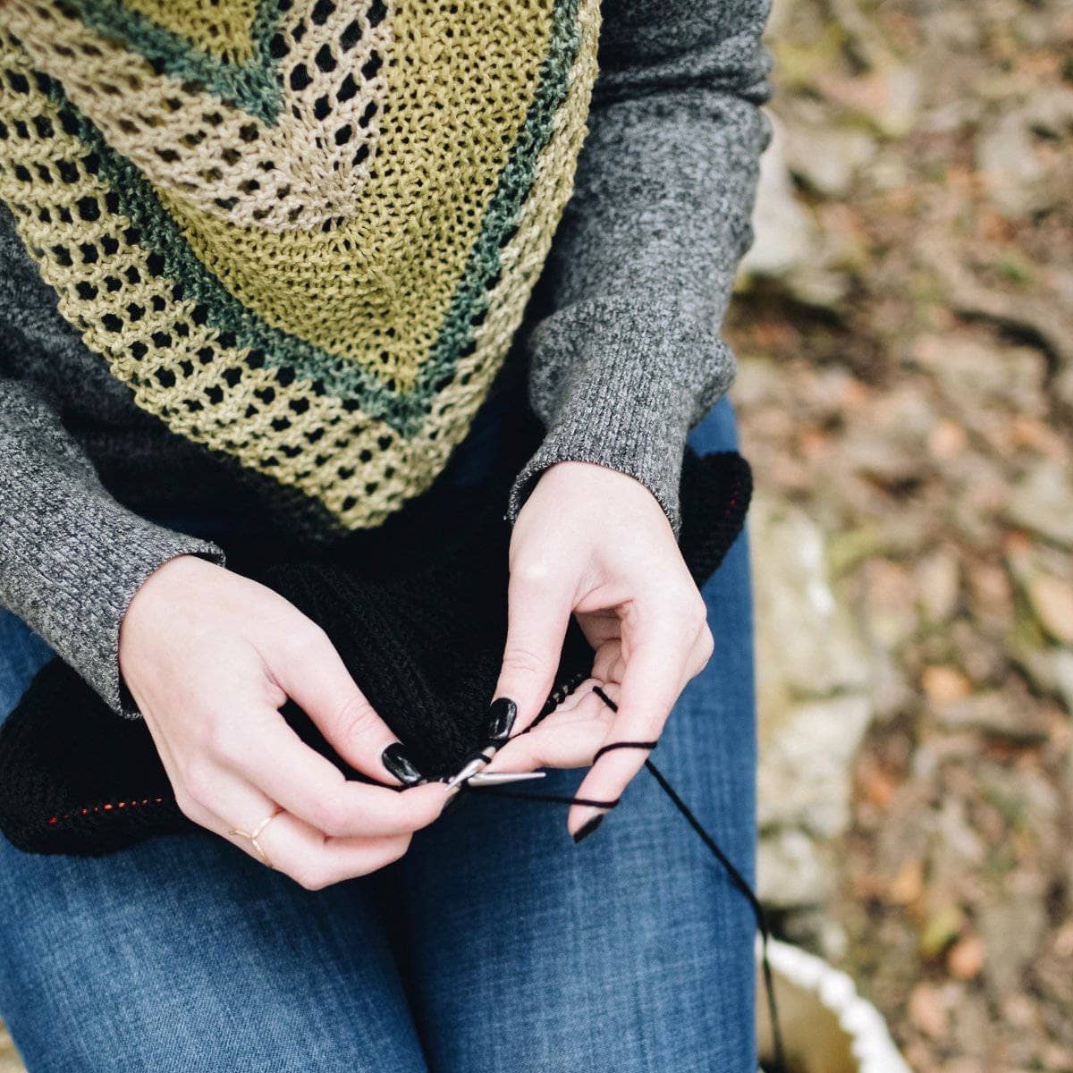 Hibiscus Shawl Knitting Kit - view 3