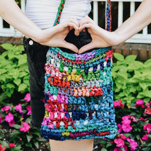 Hidden Heart Bag Crochet Pattern - view 2
