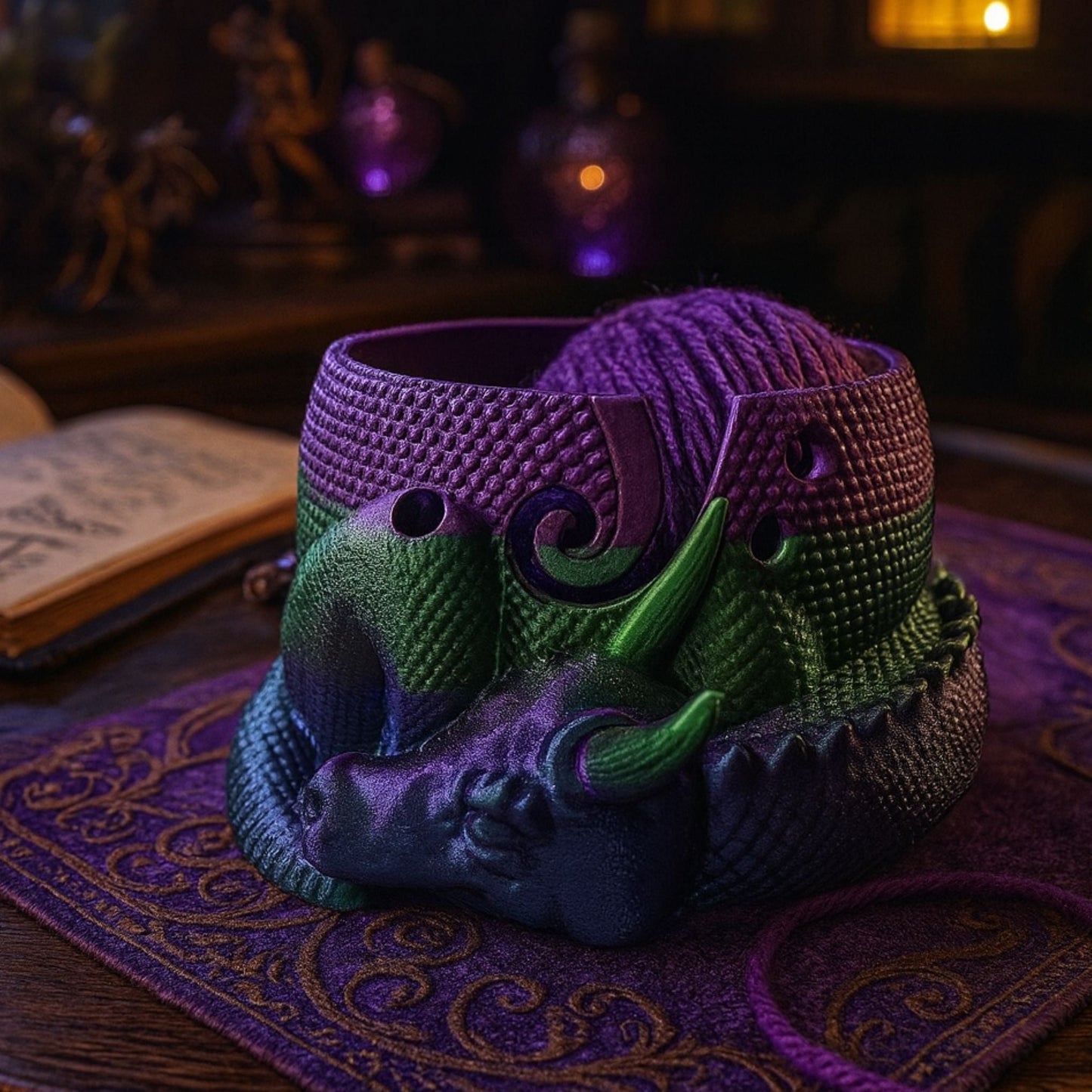 Enchanted Dragon Yarn Bowl - view 3