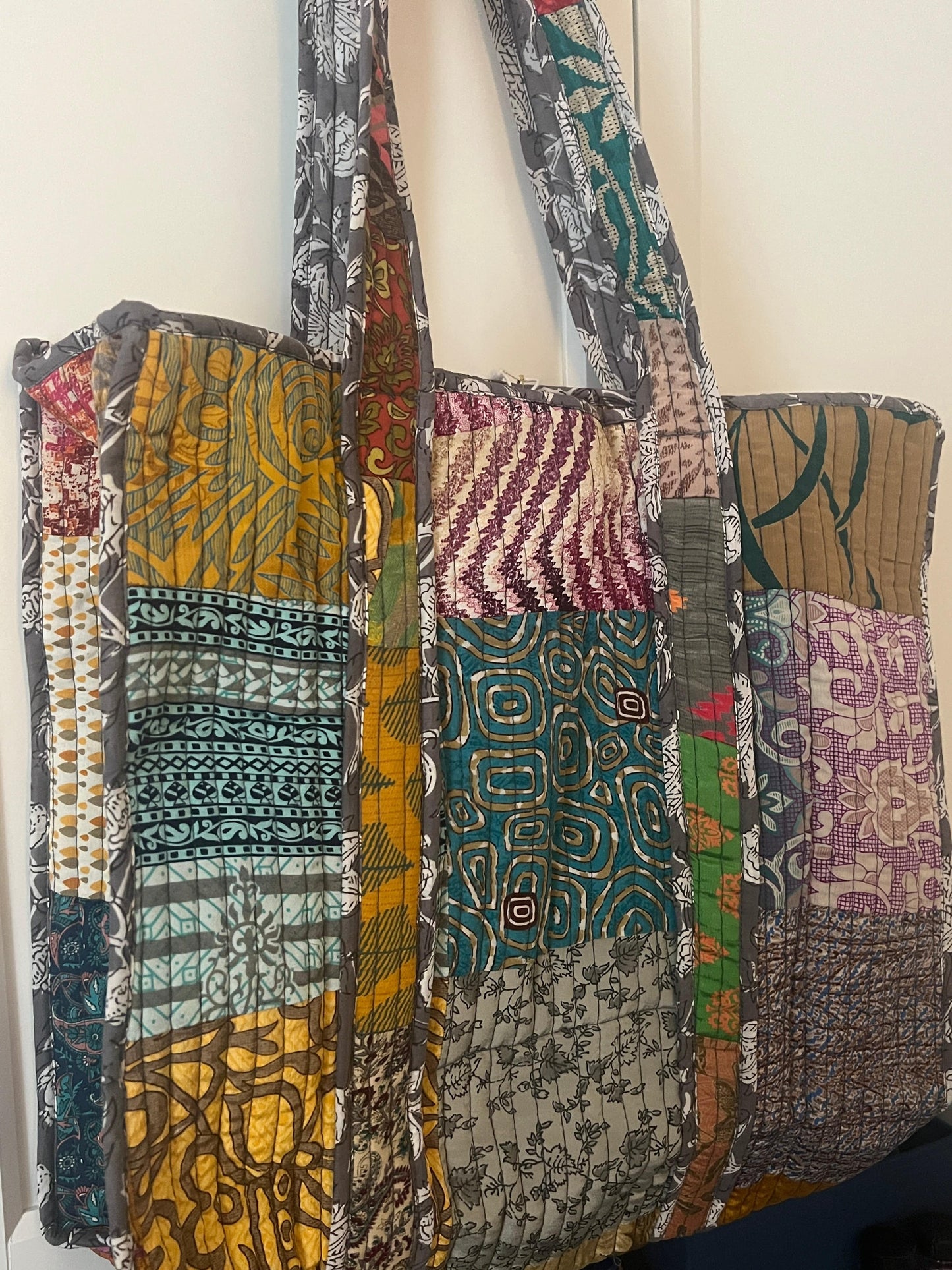 Quilted Cotton Tote - view 5