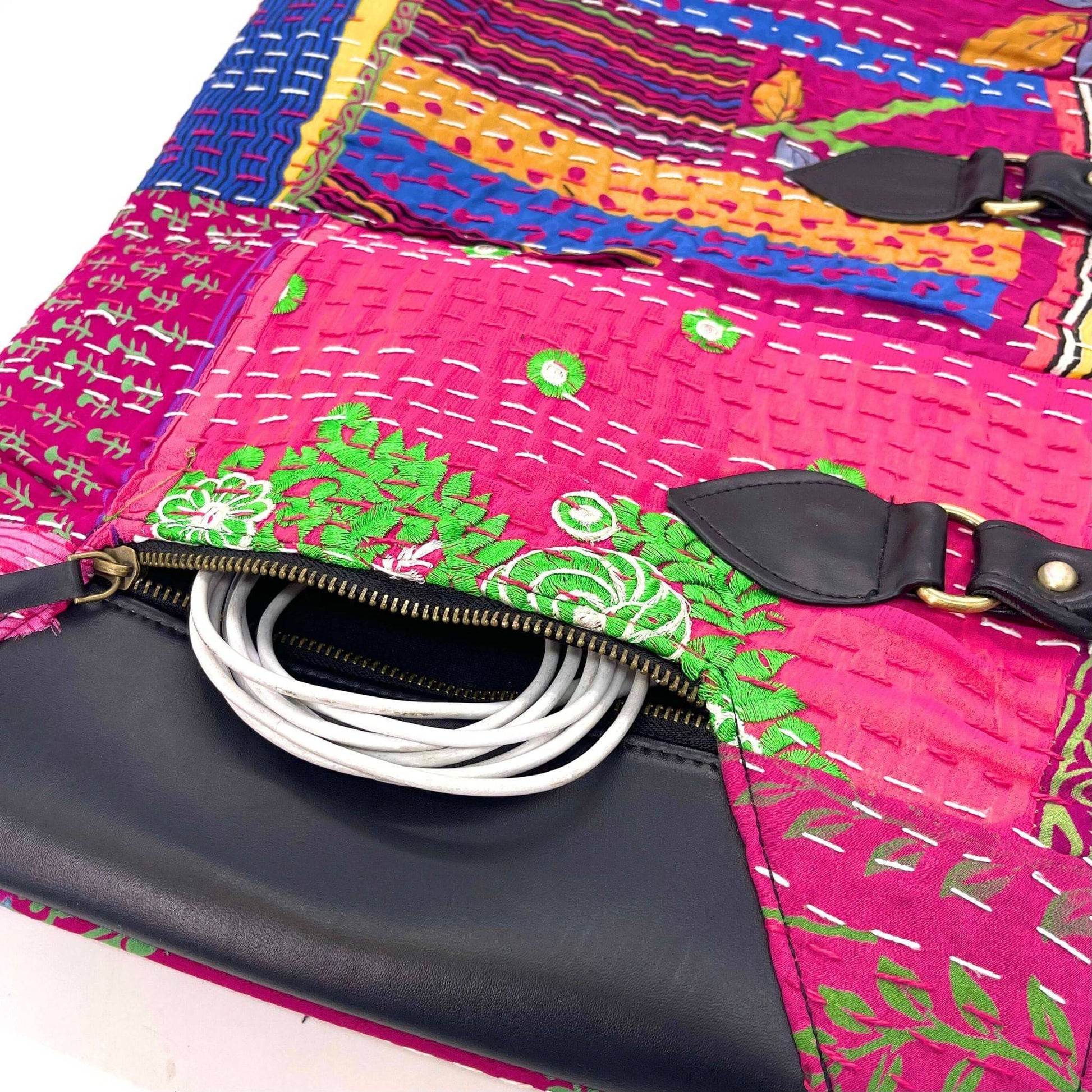 Kantha Patchwork Laptop Bag - view 2